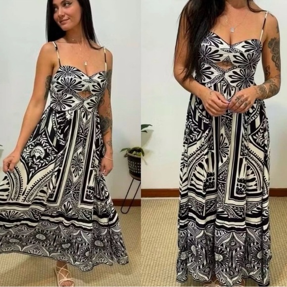 FARM Rio Mandalina Long Dress Size M - Picture 3 of 9